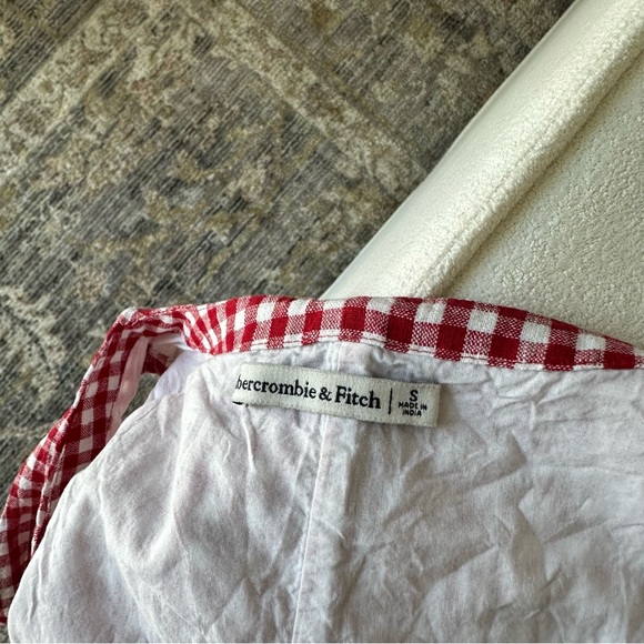 Abercrombie and fitch red gingham mini dress small - Picture 5 of 7